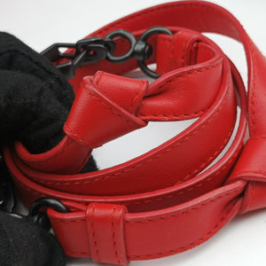 Pre-owned Bottega Veneta Intrecciato Red lambskin  shoulderbag | stylenewstar