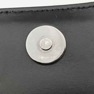Pre-owned Christian Louboutin Sweet Charity Scarabe Spike Black Leather  shoulderbag | stylenewstar