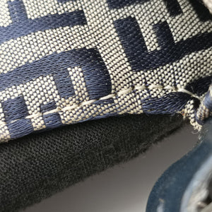 Vintage Fendi Baguette　Zucchino Navy×Grey canvas×leather 8BR001 shoulderbag | stylenewstar