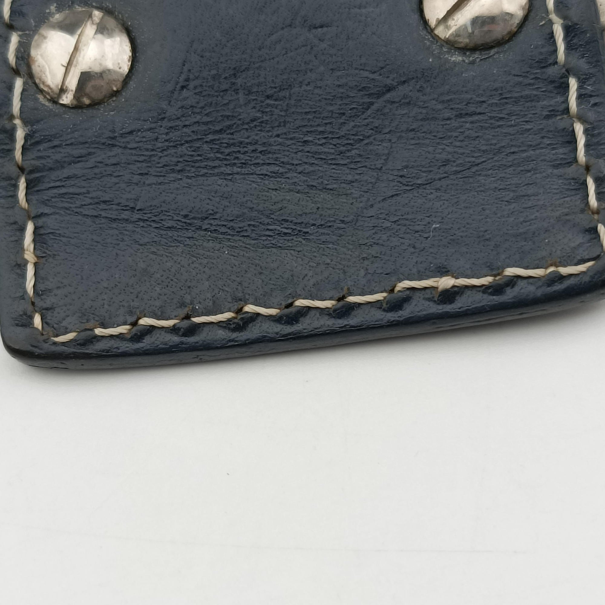 Vintage Fendi Baguette　Zucchino Navy×Grey canvas×leather 8BR001 shoulderbag | stylenewstar