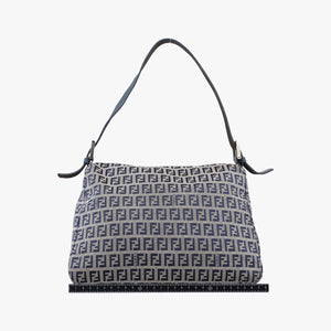 Vintage Fendi Baguette　Zucchino Navy×Grey canvas×leather 8BR001 shoulderbag | stylenewstar