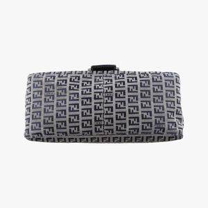 Vintage Fendi Baguette　Zucchino Navy×Grey canvas×leather 8BR001 shoulderbag | stylenewstar
