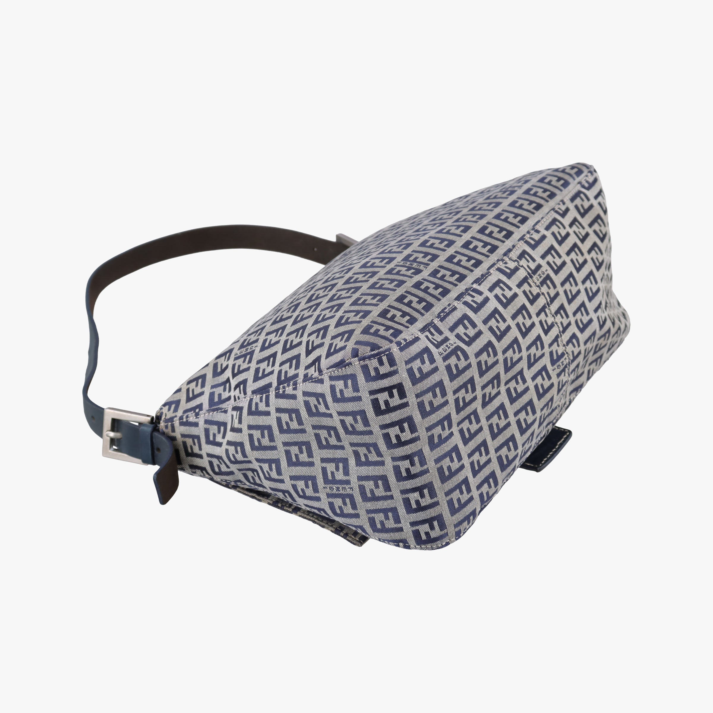 Vintage Fendi Baguette　Zucchino Navy×Grey canvas×leather 8BR001 shoulderbag | stylenewstar