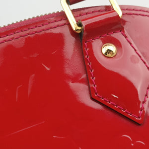 Pre-owned Louis Vuitton Alma BB pomme d'amour Monogram Vernis M91606 shoulderbag | stylenewstar