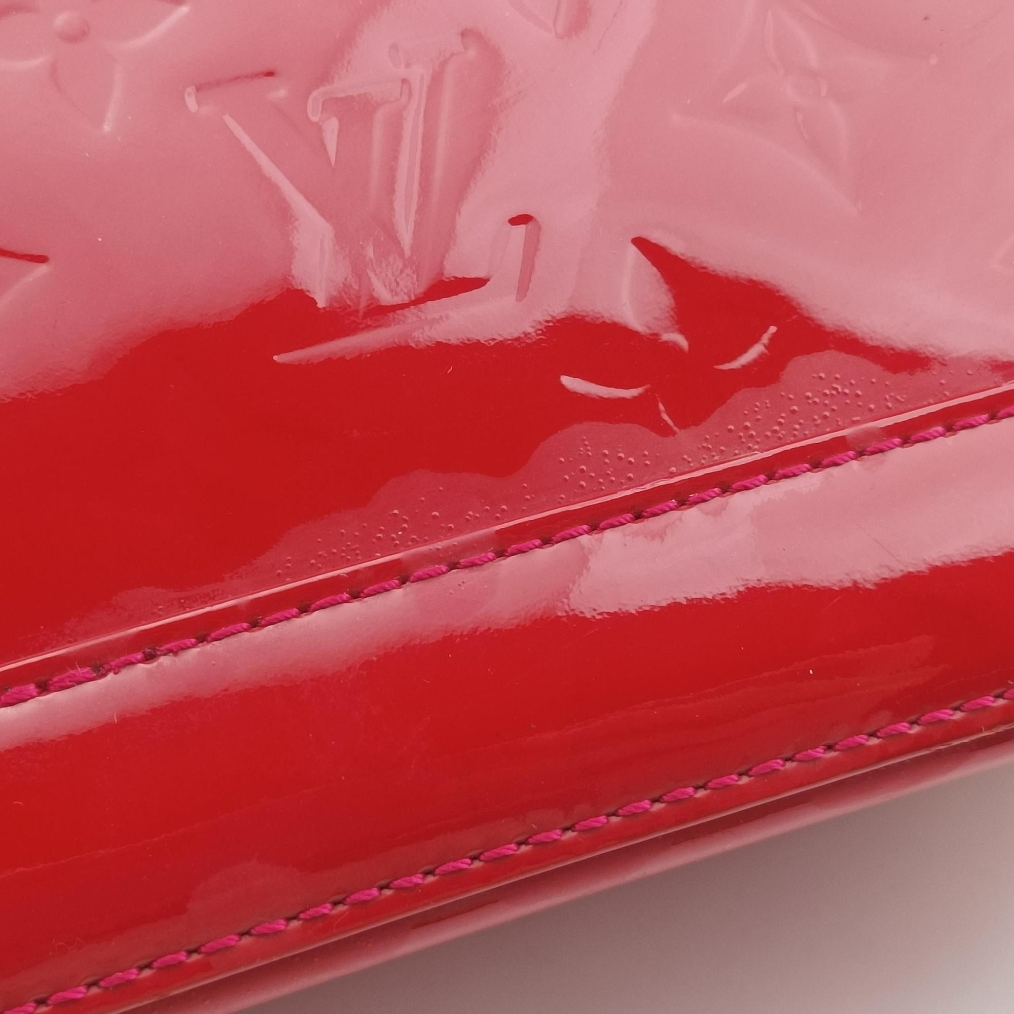 Pre-owned Louis Vuitton Alma BB pomme d'amour Monogram Vernis M91606 shoulderbag | stylenewstar