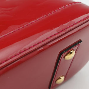 Pre-owned Louis Vuitton Alma BB pomme d'amour Monogram Vernis M91606 shoulderbag | stylenewstar