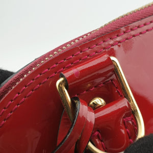 Pre-owned Louis Vuitton Alma BB pomme d'amour Monogram Vernis M91606 shoulderbag | stylenewstar