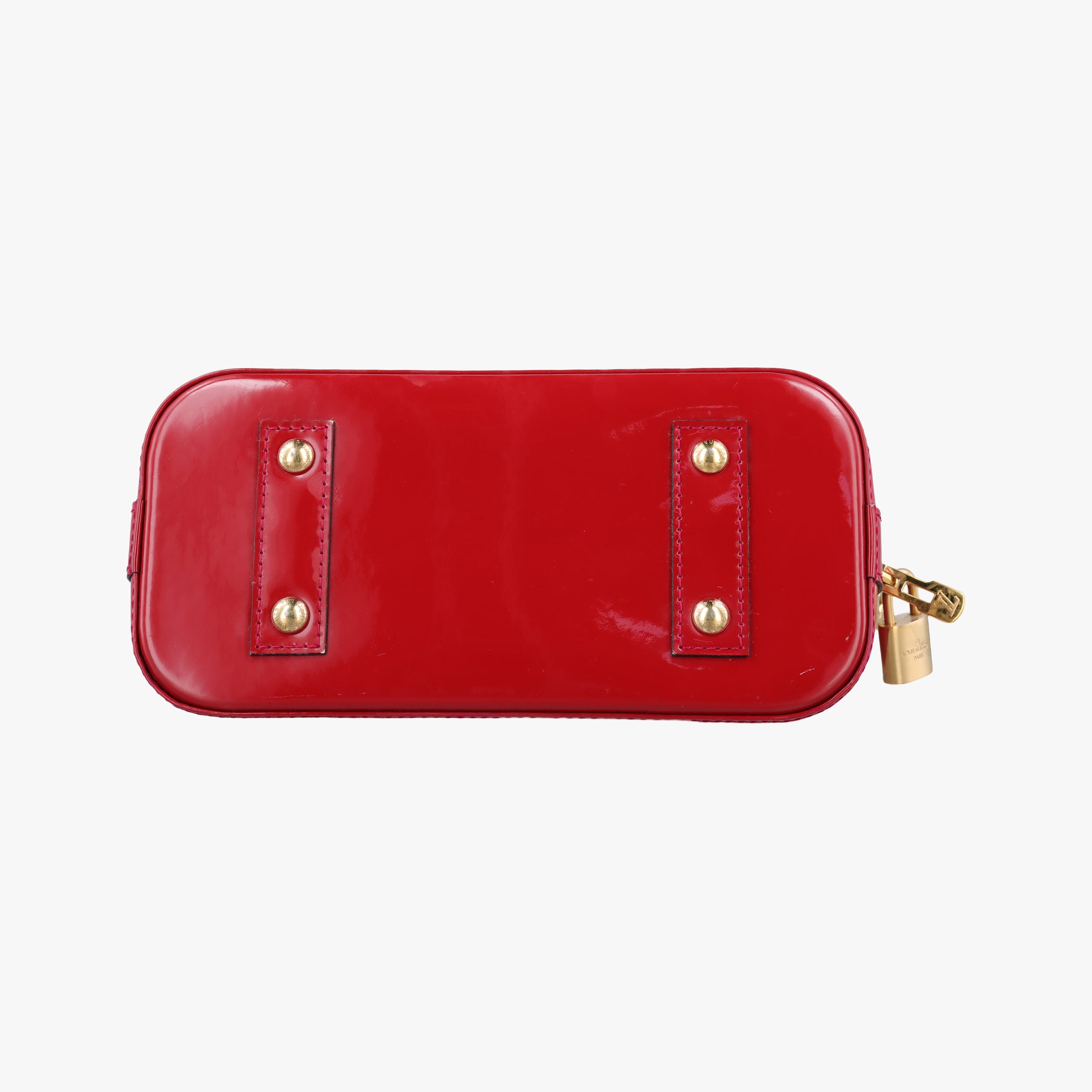 Pre-owned Louis Vuitton Alma BB pomme d'amour Monogram Vernis M91606 shoulderbag | stylenewstar
