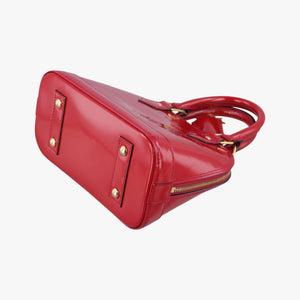 Pre-owned Louis Vuitton Alma BB pomme d'amour Monogram Vernis M91606 shoulderbag | stylenewstar