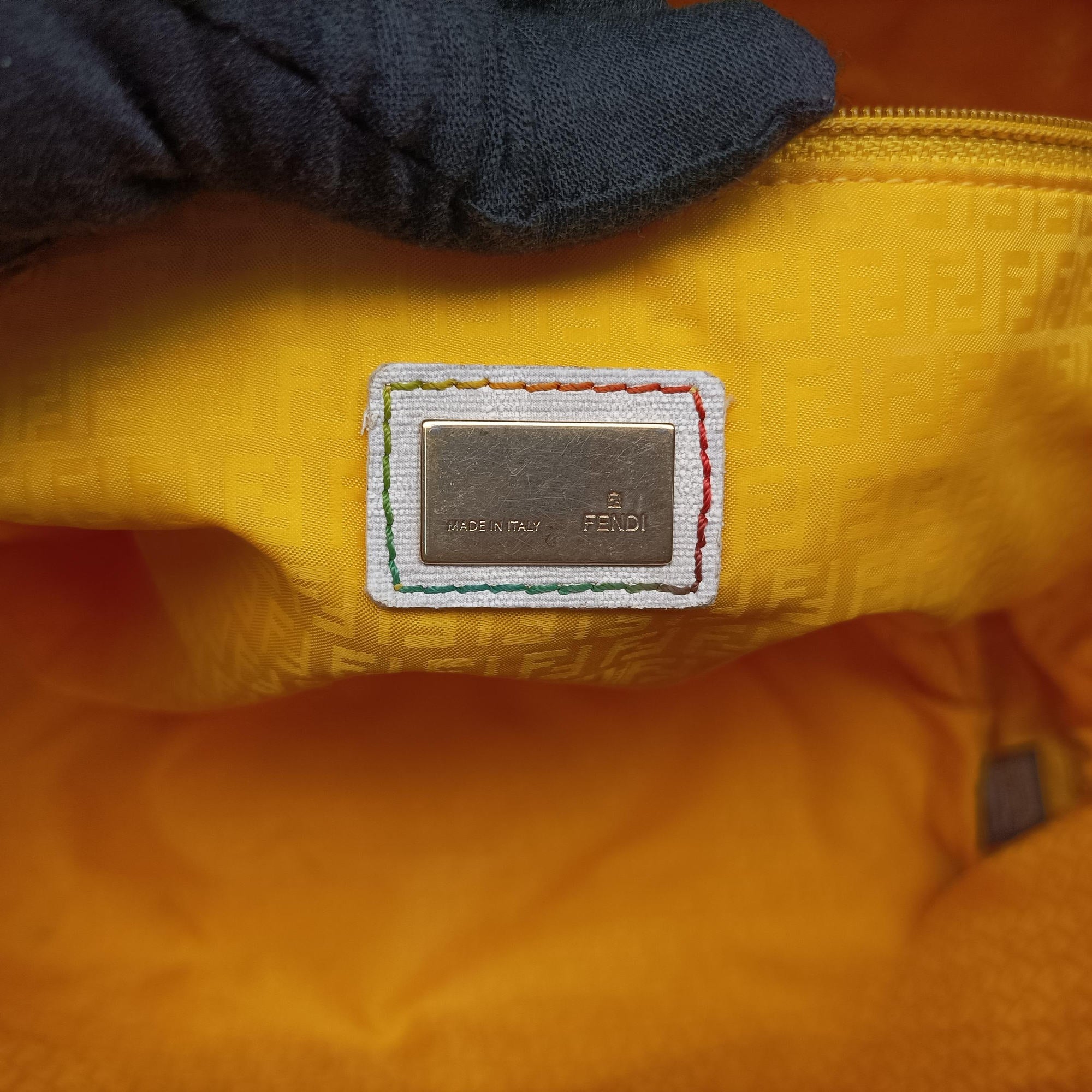 Secondhand Fendi Zucca Roll Tote Multicolour PVC coated canvas 8BH185 shoulderbag | stylenewstar