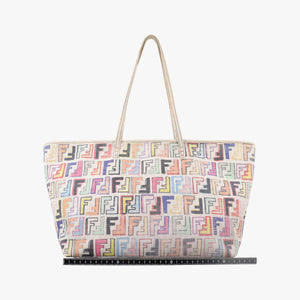 Secondhand Fendi Zucca Roll Tote Multicolour PVC coated canvas 8BH185 shoulderbag | stylenewstar