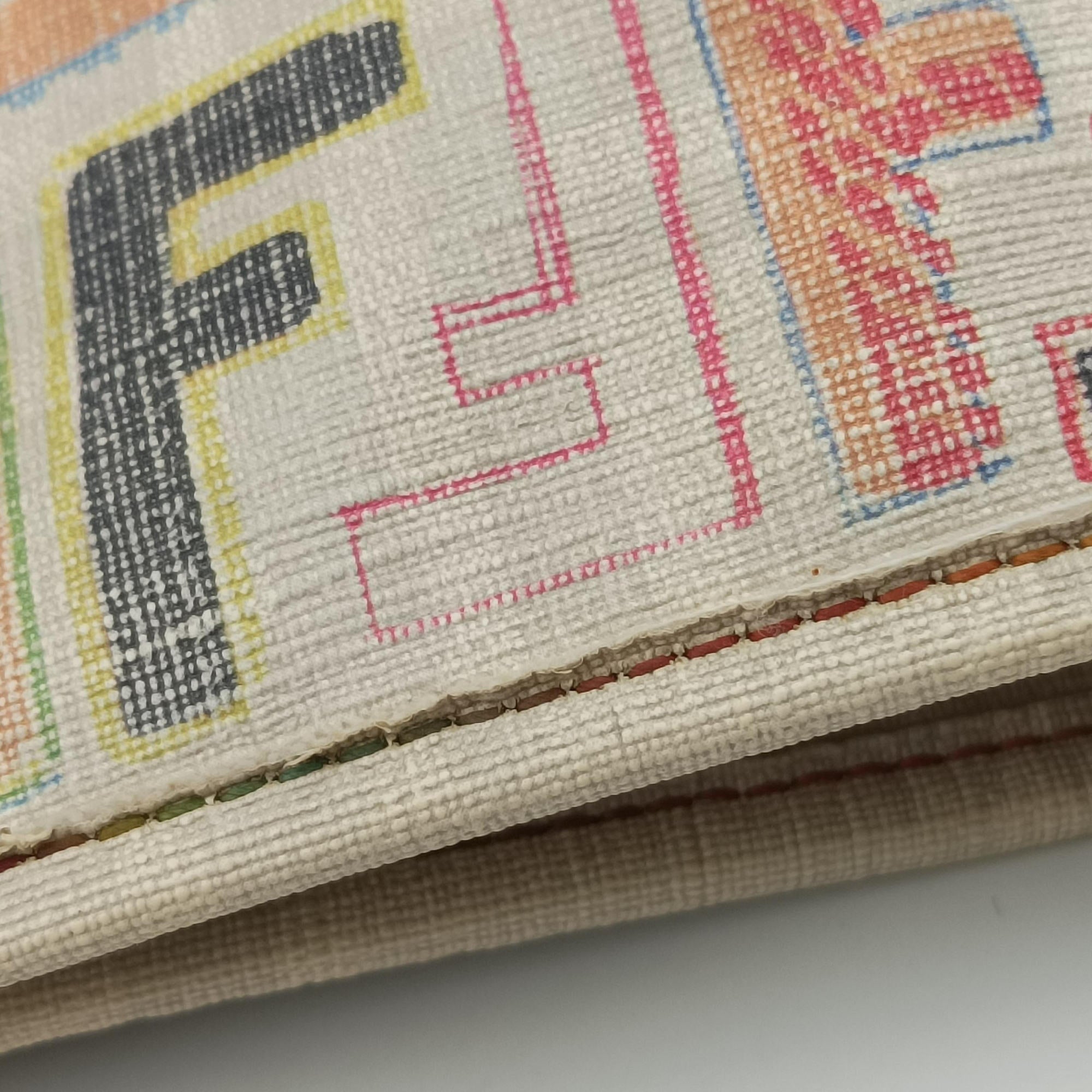 Secondhand Fendi Zucca Roll Tote Multicolour PVC coated canvas 8BH185 shoulderbag | stylenewstar