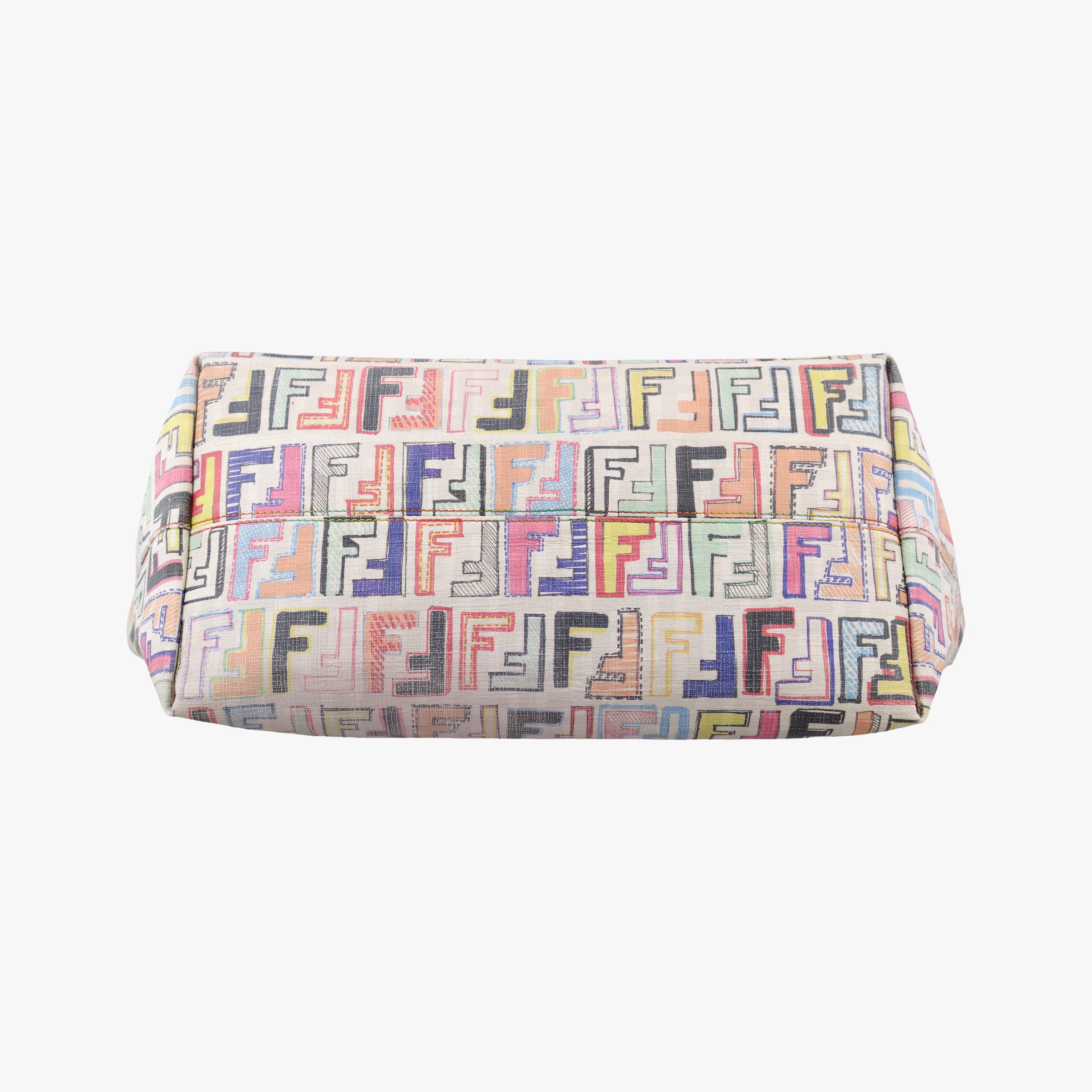 Secondhand Fendi Zucca Roll Tote Multicolour PVC coated canvas 8BH185 shoulderbag | stylenewstar