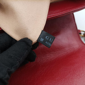 Secondhand Gucci GG Marmont Black×red Leather 498109 shoulderbag | stylenewstar