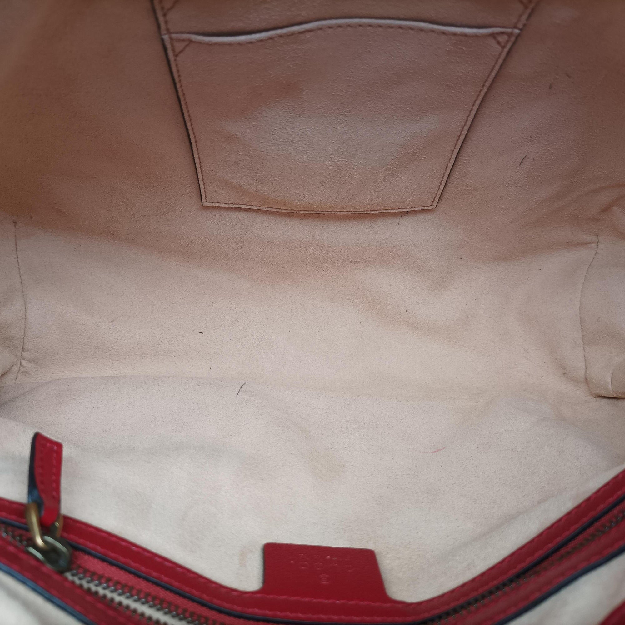 Secondhand Gucci GG Marmont Black×red Leather 498109 shoulderbag | stylenewstar