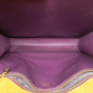 Pre-owned Louis Vuitton MONCEAU 28 Tassil Yellow Epi M52129 handbag | stylenewstar
