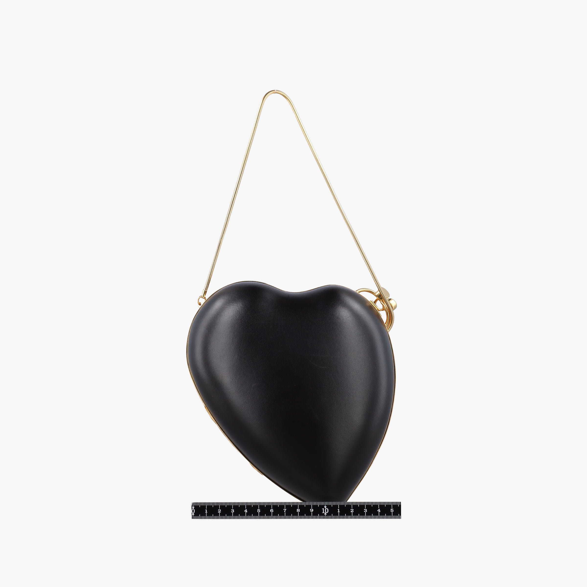 Secondhand Yves Saint Laurent Love Box Heart Black Leather 466212 shoulderbag | stylenewstar