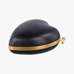 Secondhand Yves Saint Laurent Love Box Heart Black Leather 466212 shoulderbag | stylenewstar