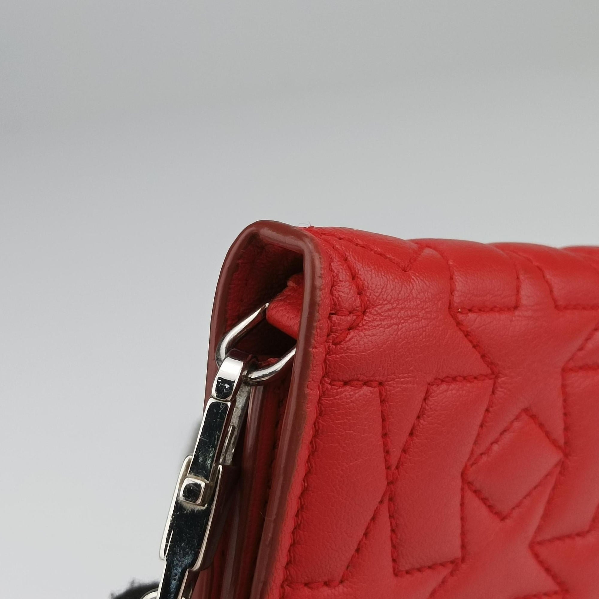 Vintage Givenchy Star Animation Red Leather  shoulderbag | stylenewstar