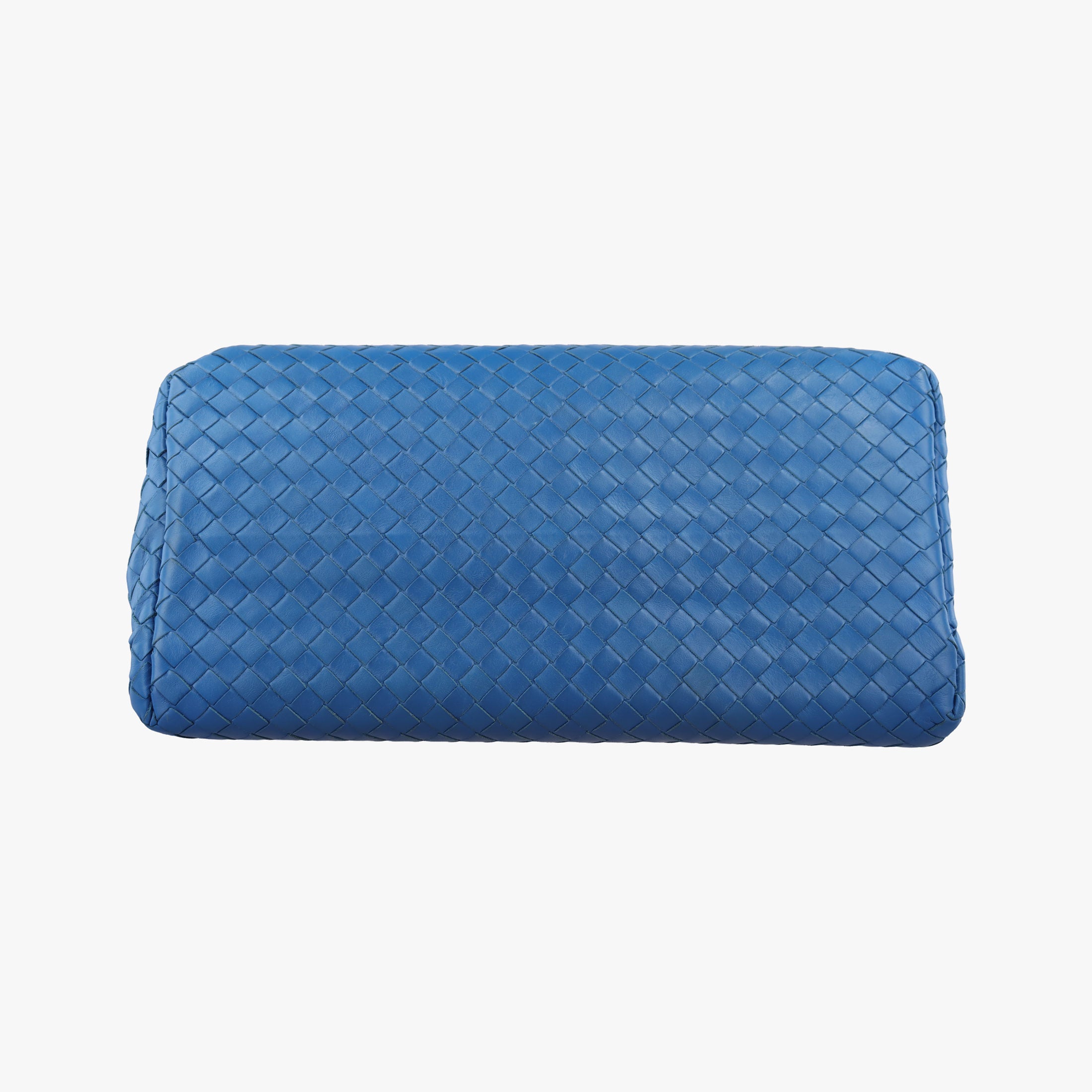 Secondhand Bottega Veneta Roma Intrecciato Blue lambskin  shoulderbag | stylenewstar
