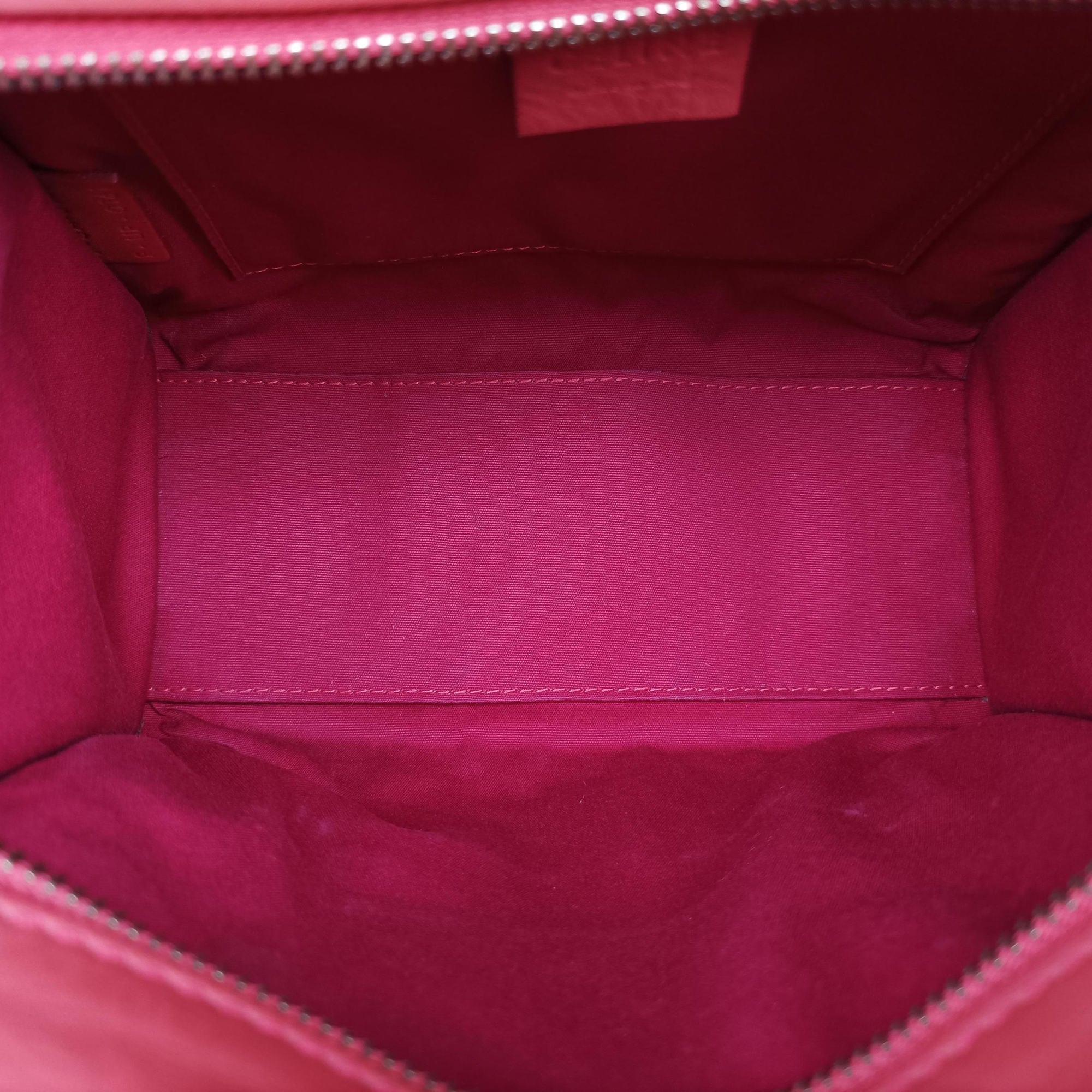 Vintage Celine Luggage Mini Shopper Red Leather  handbag | stylenewstar