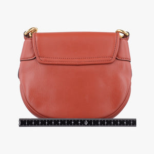 Pre-owned Gucci Nubuck Tigrette Chain Brown leather 290684 shoulderbag | stylenewstar
