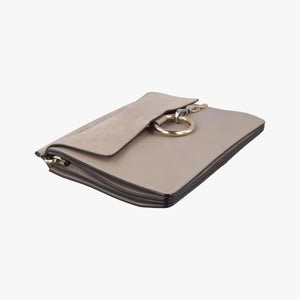 Pre-owned Chloe FAYE Beige Suede × leather  shoulderbag | stylenewstar