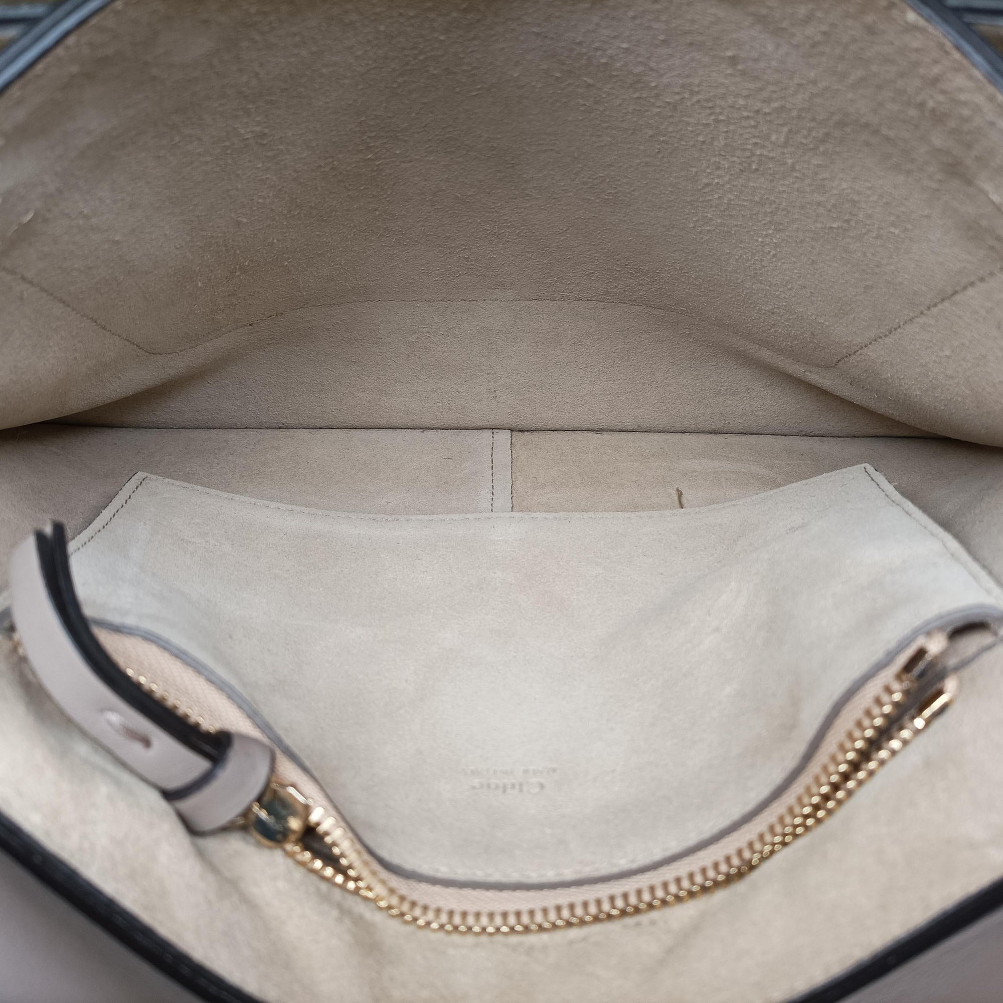 Pre-owned Chloe FAYE Beige Suede × leather  shoulderbag | stylenewstar