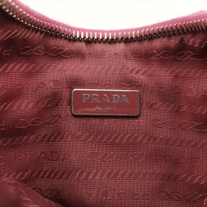 Pre-owned Prada gather Pink nylon 1NE204 handbag | stylenewstar