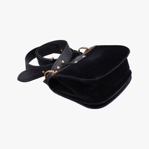 Pre-owned Prada Pionniere Black Leather 1BD074 shoulderbag | stylenewstar