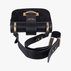 Pre-owned Prada Pionniere Black Leather 1BD074 shoulderbag | stylenewstar