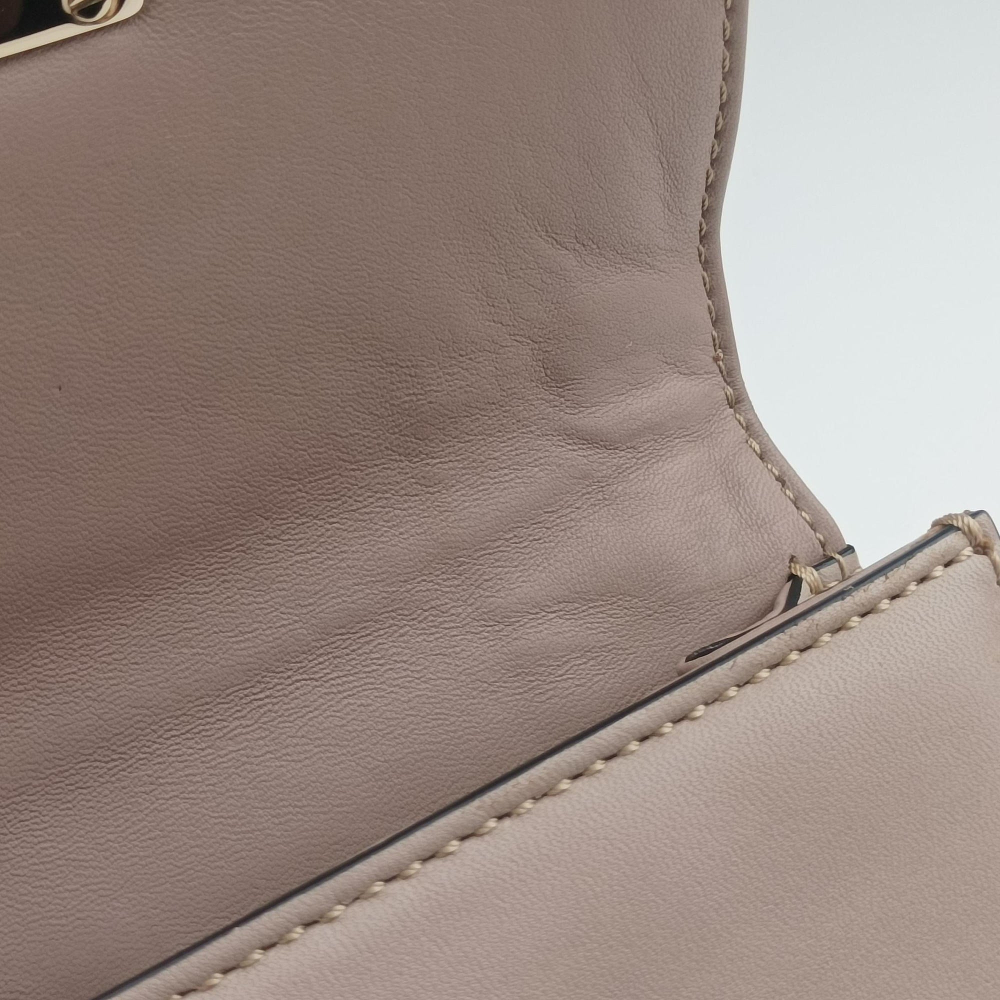Pre-owned Valentino Glam Lock Multicolor Leather ×Crystal Embellishments  shoulderbag | stylenewstar