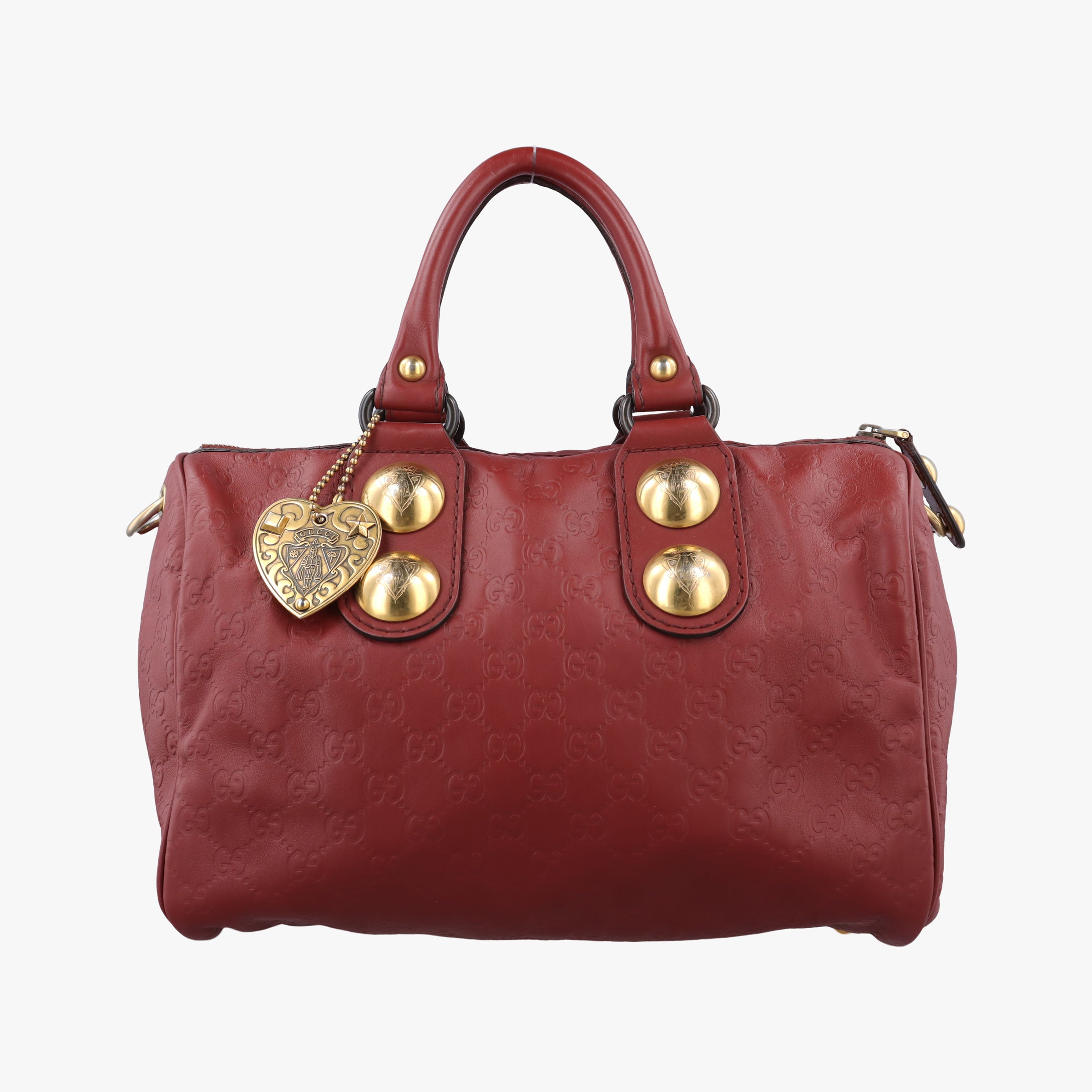 Pre-owned Gucci Babouska Red Leather 207297 shoulderbag | stylenewstar