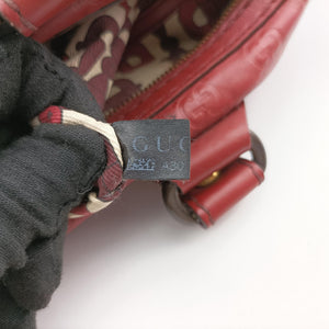 Pre-owned Gucci Babouska Red Leather 207297 shoulderbag | stylenewstar