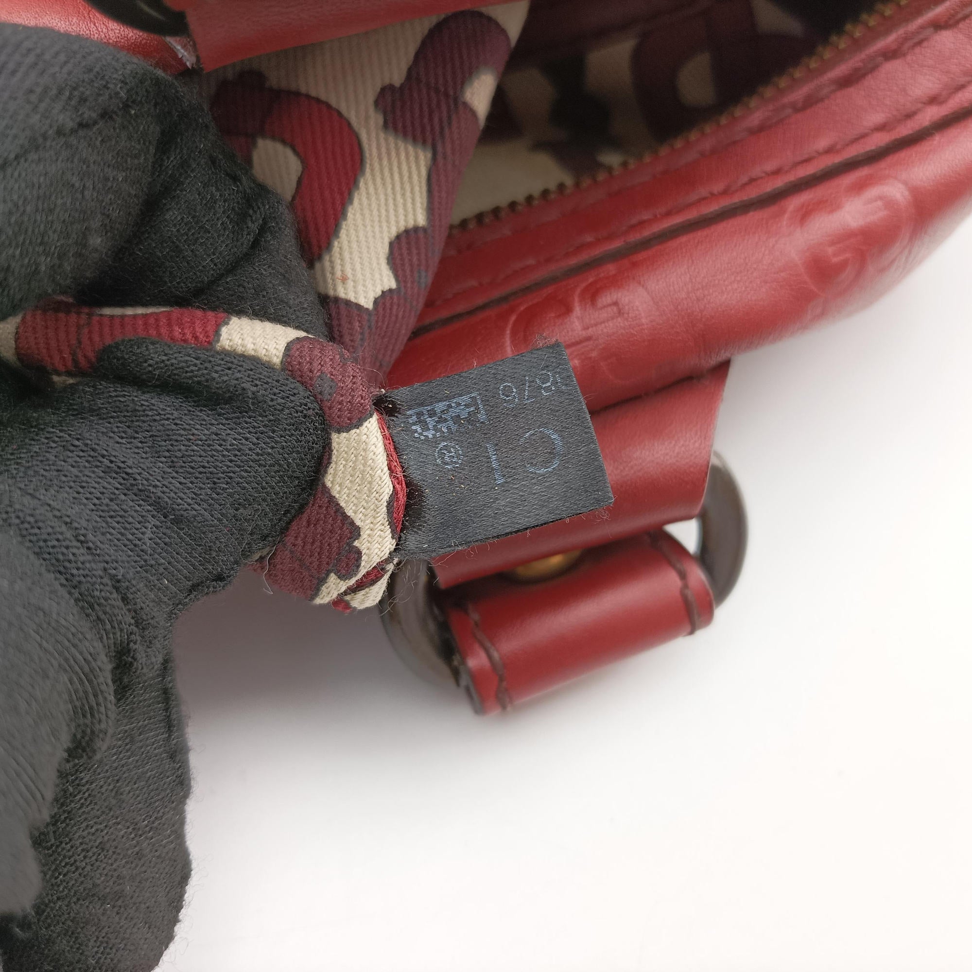 Pre-owned Gucci Babouska Red Leather 207297 shoulderbag | stylenewstar