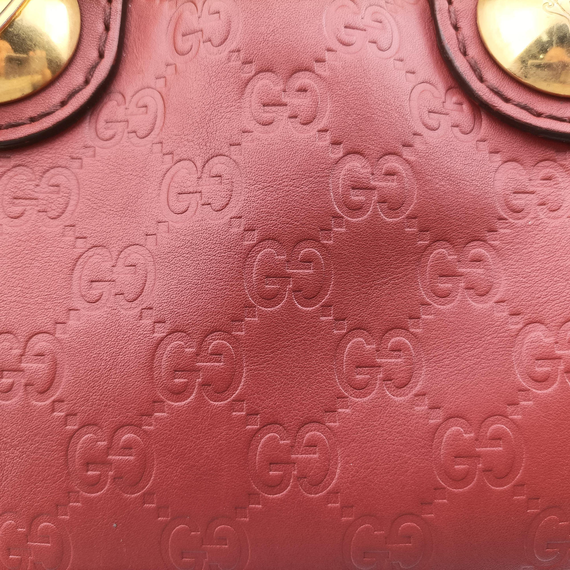 Pre-owned Gucci Babouska Red Leather 207297 shoulderbag | stylenewstar