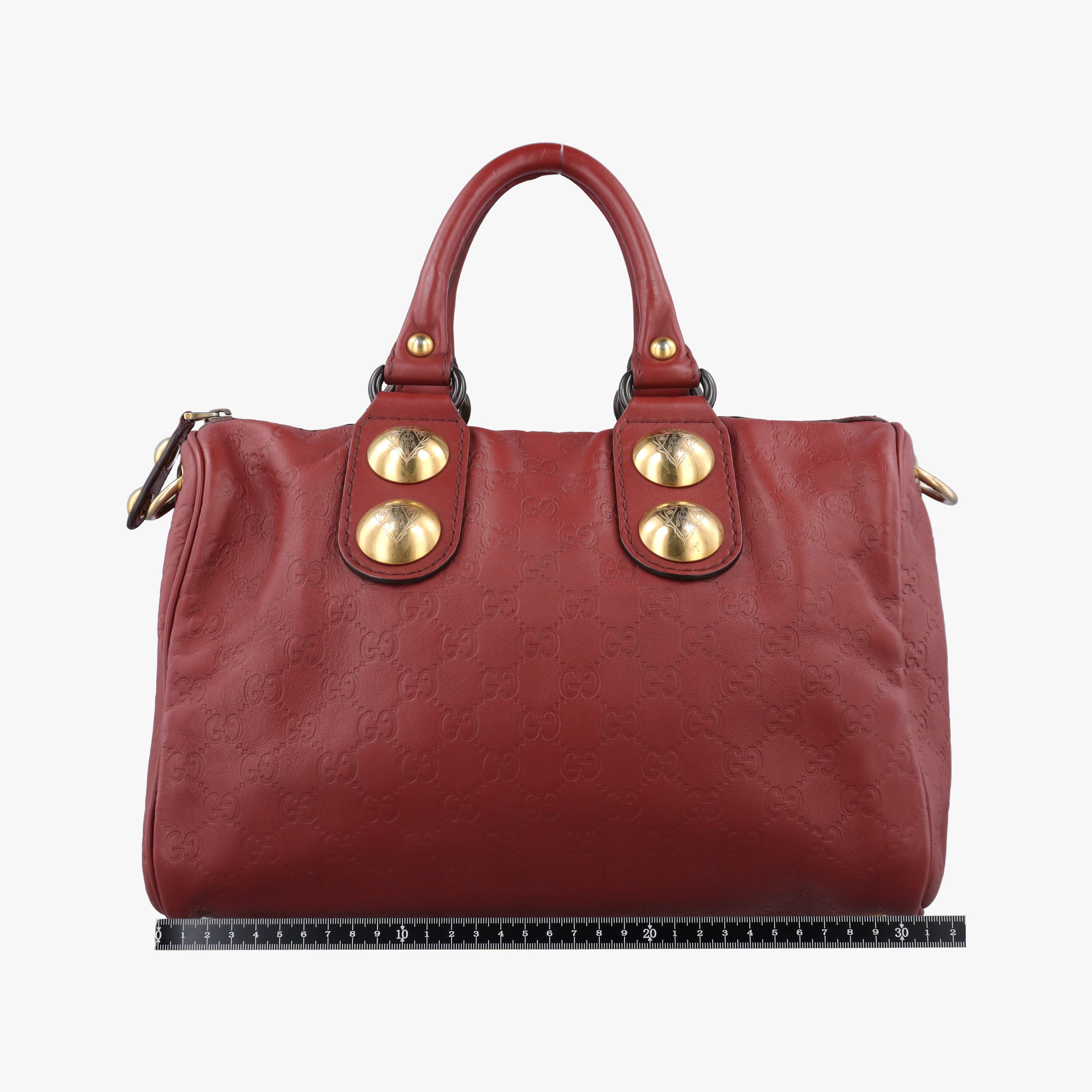 Pre-owned Gucci Babouska Red Leather 207297 shoulderbag | stylenewstar