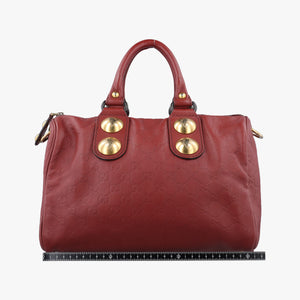 Pre-owned Gucci Babouska Red Leather 207297 shoulderbag | stylenewstar