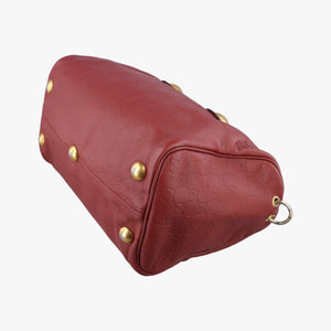 Pre-owned Gucci Babouska Red Leather 207297 shoulderbag | stylenewstar