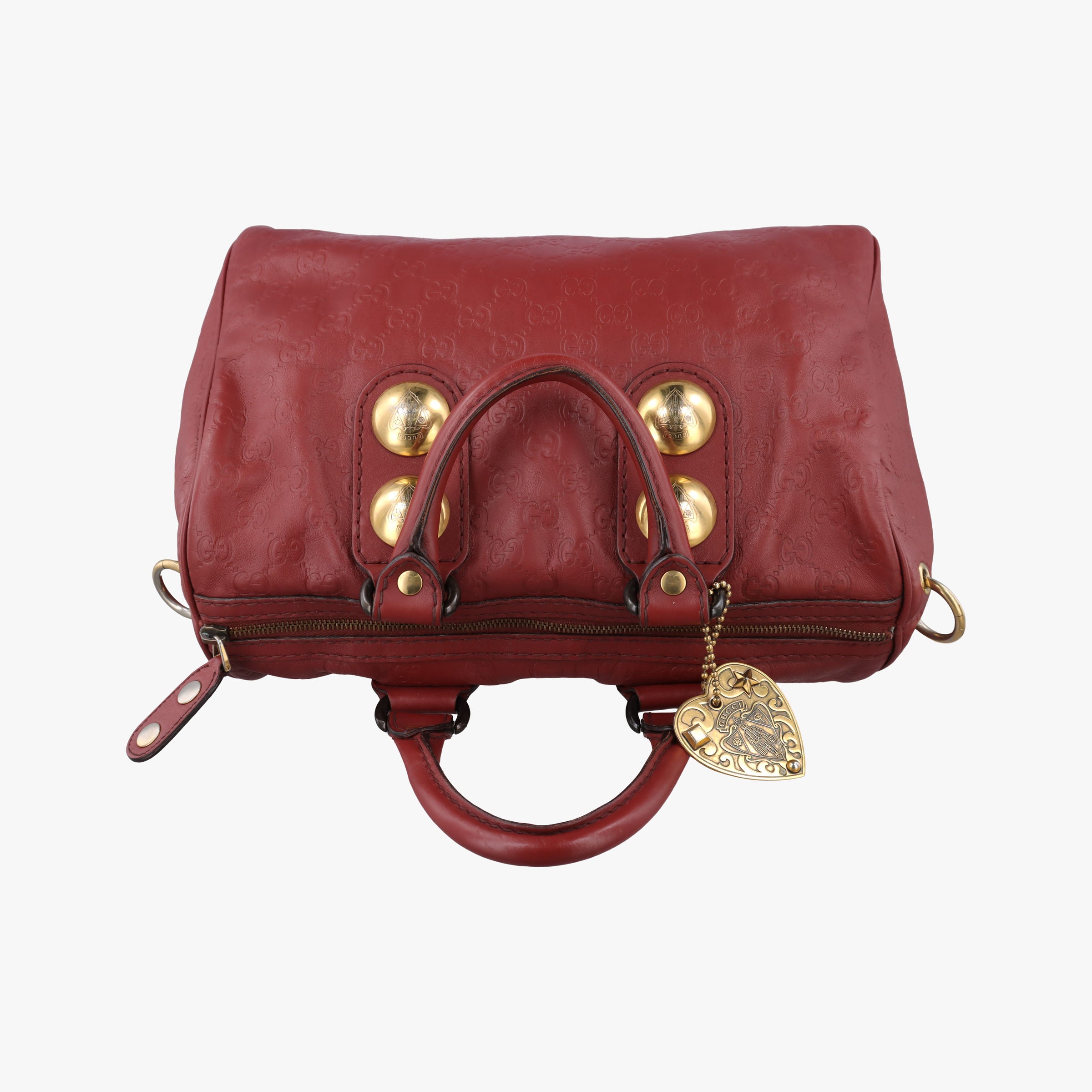Pre-owned Gucci Babouska Red Leather 207297 shoulderbag | stylenewstar