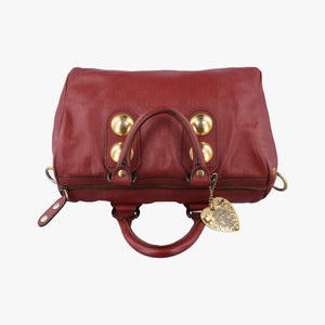 Pre-owned Gucci Babouska Red Leather 207297 shoulderbag | stylenewstar