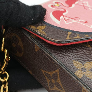 Vintage Louis Vuitton Felicie Pochette Brown×Multicolor Monogram Canvas M62145 shoulderbag | stylenewstar