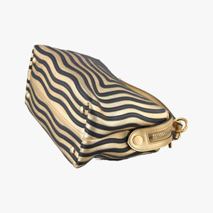 Pre-owned Fendi Dotcom Click Small Golden Leather 8BN299 shoulderbag | stylenewstar