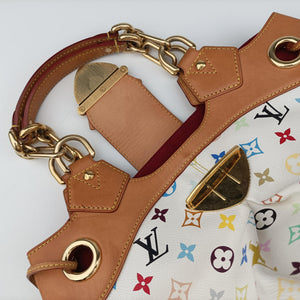 Pre-owned Louis Vuitton URSULA white Monogram Multicolor M40123 shoulderbag | stylenewstar