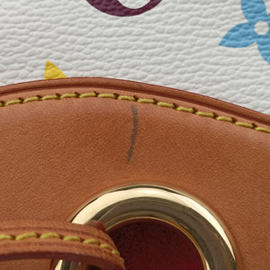 Pre-owned Louis Vuitton URSULA white Monogram Multicolor M40123 shoulderbag | stylenewstar