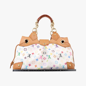 Pre-owned Louis Vuitton URSULA white Monogram Multicolor M40123 shoulderbag | stylenewstar