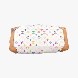 Pre-owned Louis Vuitton URSULA white Monogram Multicolor M40123 shoulderbag | stylenewstar