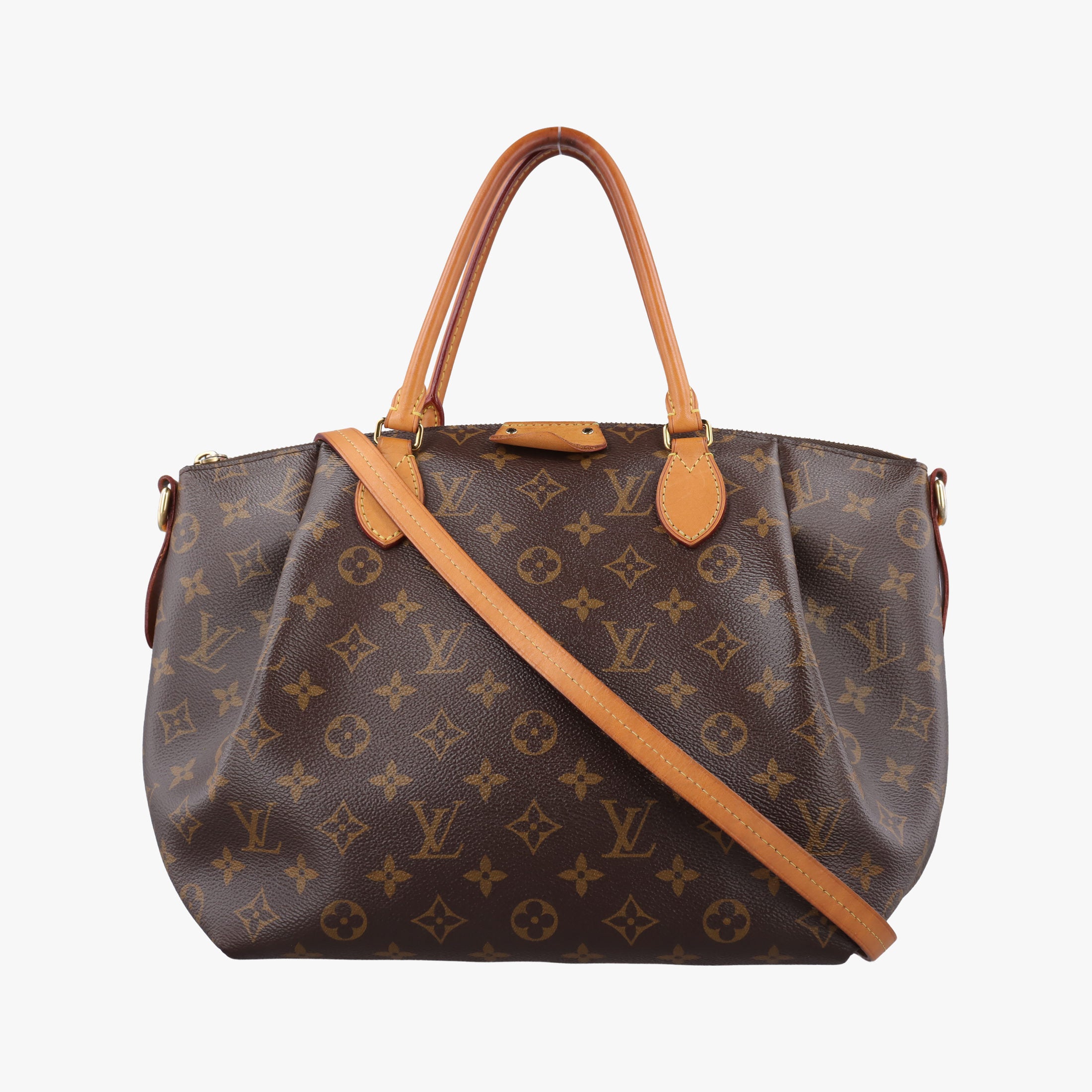 Pre-owned Louis Vuitton TURENNE MM Brown Monogram Canvas M48814 shoulderbag | stylenewstar