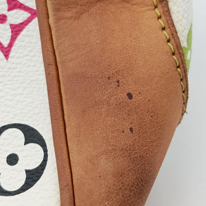 Pre-owned Louis Vuitton CLAUDIA white Monogram Multicolor M40193 shoulderbag | stylenewstar