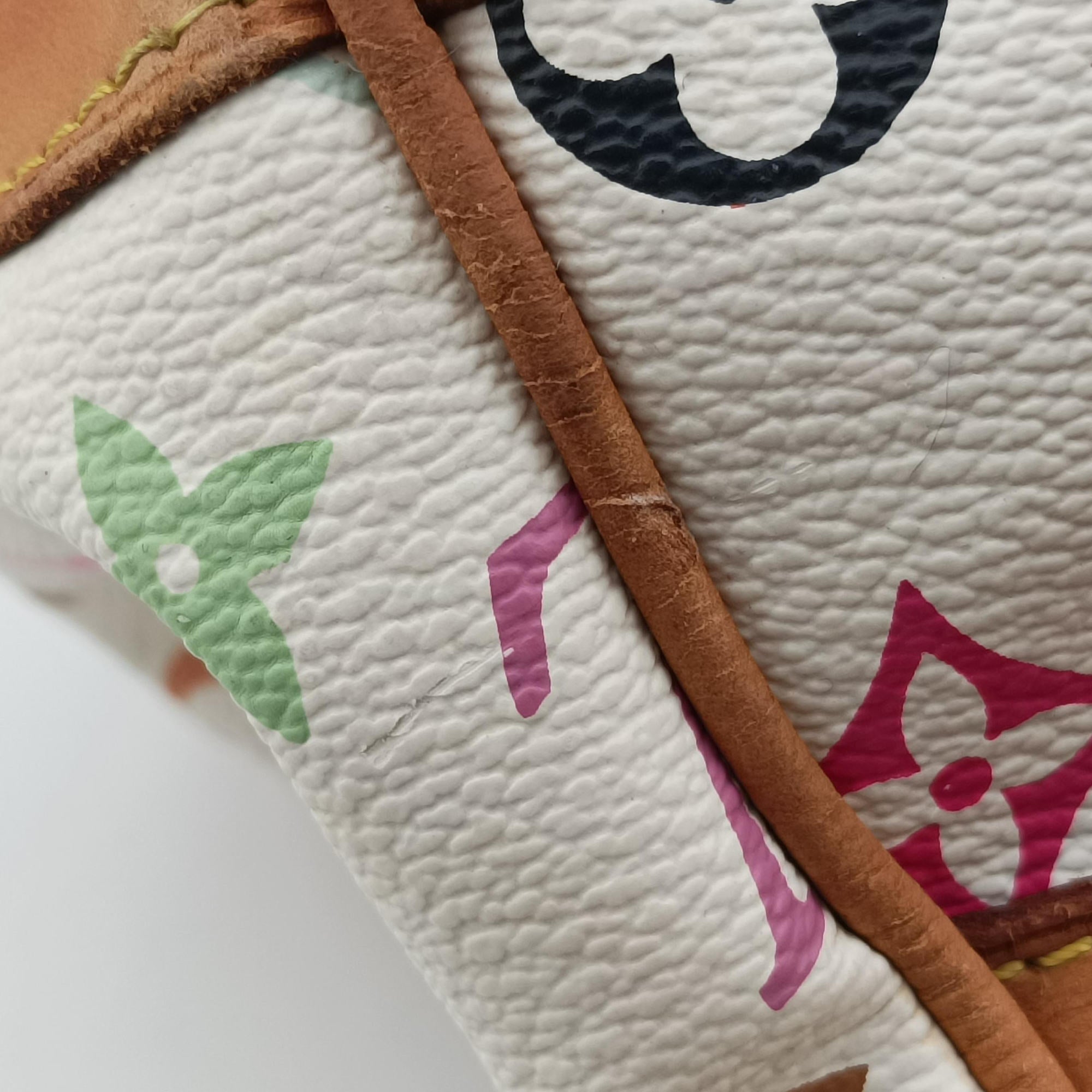 Pre-owned Louis Vuitton CLAUDIA white Monogram Multicolor M40193 shoulderbag | stylenewstar